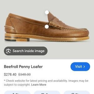 Beefroll Italian Leather Penny Loafers 8